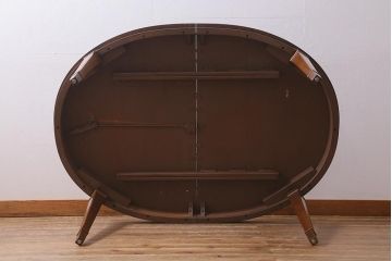 ヴィンテージ家具　DREXEL HERITAGE(ドレクセルヘリテイジ)　Triune(トライユン)　品のある佇まいがすてきなダイニングテーブル(エクステンションテーブル、ビンテージ)(R-039554)
