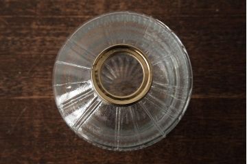 ビンテージ雑貨　アメリカビンテージ　未使用品　デッドストック　青色のアルミシェードがかわいらしいオイルランプ(吊り下げランプ)(R-039560)