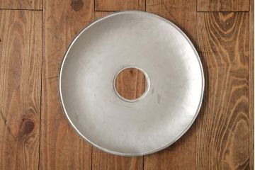 ヴィンテージ雑貨　アメリカビンテージ　未使用品　デッドストック 青色のアルミシェードがかわいらしいオイルランプ(吊り下げランプ)(R-039561)
