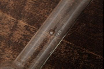 ヴィンテージ雑貨　アメリカビンテージ　未使用品　デッドストック　青色のアルミシェードがかわいらしいオイルランプ(吊り下げランプ)(R-039563)