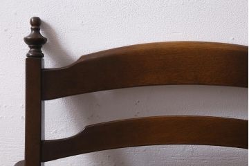 中古　飛騨産業　キツツキ　穂高シリーズ　絵画のようなファブリックが素敵な1人掛けソファ(アームチェア)(R-039565)