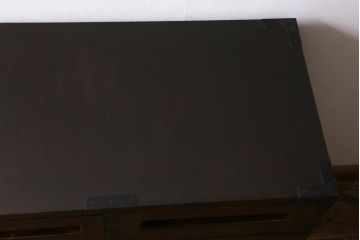 ビンテージ家具　松本民芸家具　#507 和モダンな空間におすすめの金具付タンス(衣装タンス、引き出し)(定価約42万円)(R-039567)