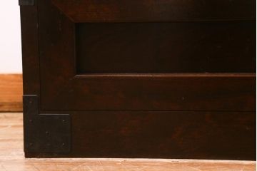 ビンテージ家具　松本民芸家具　#507 和モダンな空間におすすめの金具付タンス(衣装タンス、引き出し)(定価約42万円)(R-039567)