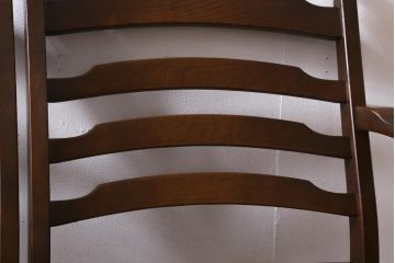 中古　飛騨産業　キツツキ　穂高シリーズ　絵画のようなファブリックが素敵な3人掛けソファ(アームソファ)(R-039570)
