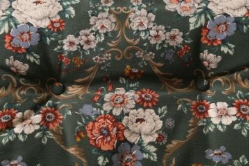 中古　飛騨産業　キツツキ　穂高シリーズ　絵画のようなファブリックが素敵な3人掛けソファ(アームソファ)(R-039570)
