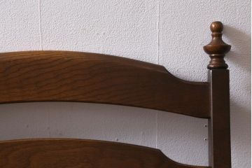 中古　飛騨産業　キツツキ　穂高シリーズ　絵画のようなファブリックが素敵な3人掛けソファ(アームソファ)(R-039570)