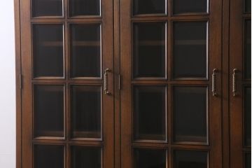 中古　永田良介商店　シックな雰囲気あふれる食器棚(カップボード、収納棚、キャビネット)(R-039581)