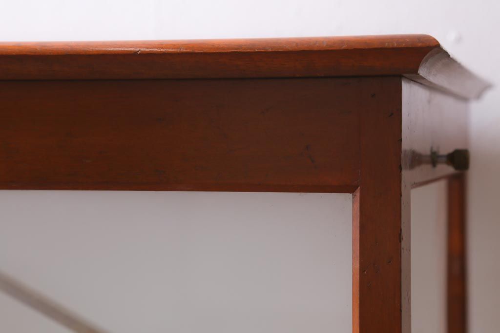 アンティーク雑貨　島津製作所　上皿天秤　ガラスケース　はかり　化学天秤(R-039585)