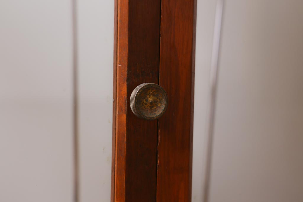 アンティーク雑貨　島津製作所　上皿天秤　ガラスケース　はかり　化学天秤(R-039585)