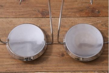 アンティーク雑貨　島津製作所　上皿天秤　ガラスケース　はかり　化学天秤(R-039585)