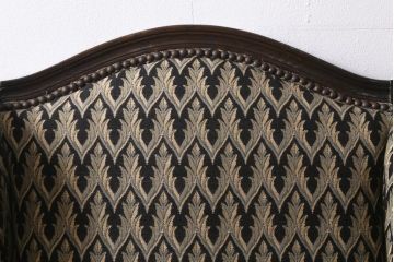 中古　アメリカ製　センチュリー社(CENTURY)　イギリスアンティーク調の1人掛けソファ(1Pソファ、一人掛け)(定価約85万円)(R-039588)