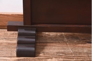中古　松本民芸家具　上品な和の空間を演出するすりガラス付き衝立(つい立て、パーテーション)(R-039612)