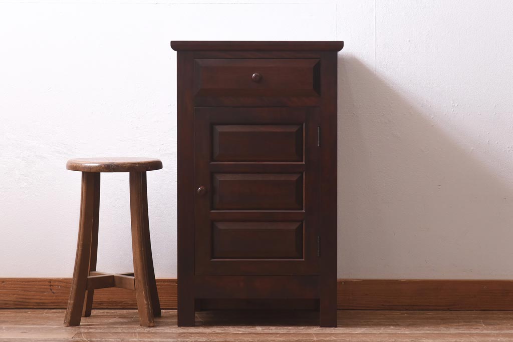 福島民芸　民芸家具　電話台　6段チェスト 福島民芸 民芸家具 電話台 6段チェスト