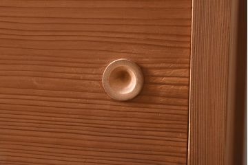 中古　民芸家具　網代引戸　柔らかな木味が上品な置水屋(茶水屋、茶道具、収納棚、引き出し)(R-039619)