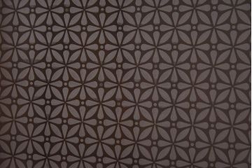 アンティーク家具　和製アンティーク　リメイク　当店オリジナルガラス　花菱ガラス　鉄脚がおしゃれなキャビネット(戸棚、収納棚)(R-039626)