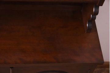 中古　松本民芸家具　#36型皿棚　品のある佇まいが素敵な食器棚(カップボード、収納棚、飾り棚)(定価36万円)(R-039628)