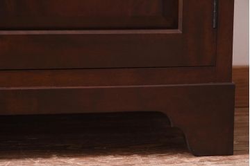 中古　松本民芸家具　#36型皿棚　品のある佇まいが素敵な食器棚(カップボード、収納棚、飾り棚)(定価36万円)(R-039628)