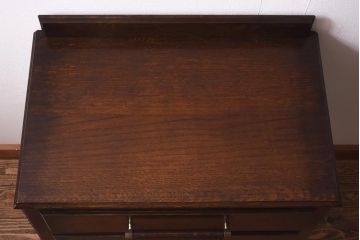 ヴィンテージ家具　イギリスビンテージ　オーク材　カントリースタイルにぴったりなサイドチェスト(引き出し)(R-039630)