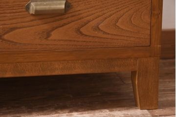 ラフジュ工房オリジナル　古建具リメイク　五七の桐紋　組子　上品な和の雰囲気が魅力的なテレビ台(ローボード、収納棚、テレビボード、書院戸)(R-039640)