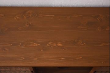 ラフジュ工房オリジナル　古建具リメイク　組子　和テイストのお部屋におすすめなテレビ台(ローボード、収納棚、テレビボード、書院戸)(R-039658)