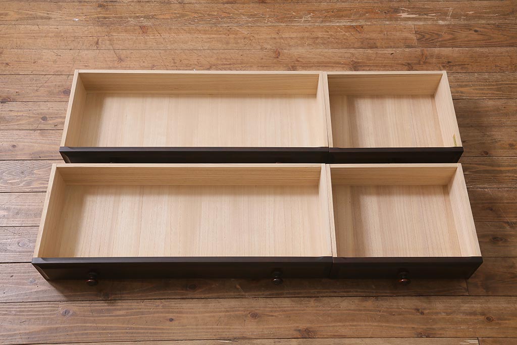 中古　北海道民芸家具　気品漂うベンチチェスト(ローボード、テレビボード、テレビ台、ローチェスト)(定価18万円)(R-039663)