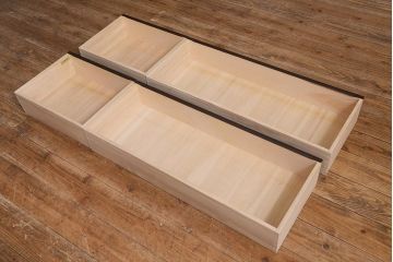 中古　北海道民芸家具　気品漂うベンチチェスト(ローボード、テレビボード、テレビ台、ローチェスト)(定価18万円)(R-039663)