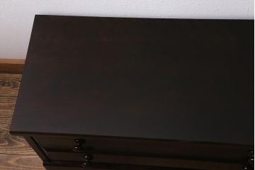 中古　北海道民芸家具　気品漂うベンチチェスト(ローボード、テレビボード、テレビ台、ローチェスト)(定価18万円)(R-039663)