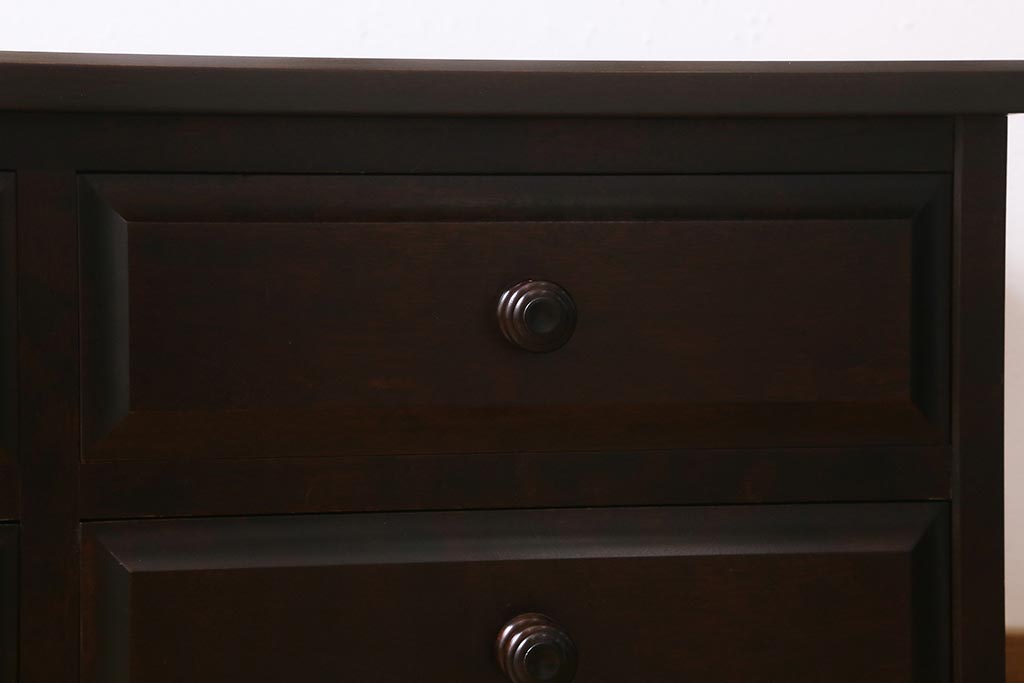 中古　北海道民芸家具　気品漂うベンチチェスト(ローボード、テレビボード、テレビ台、ローチェスト)(定価18万円)(R-039663)