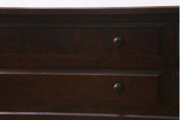 中古　北海道民芸家具　気品漂うベンチチェスト(ローボード、テレビボード、テレビ台、ローチェスト)(定価18万円)(R-039663)