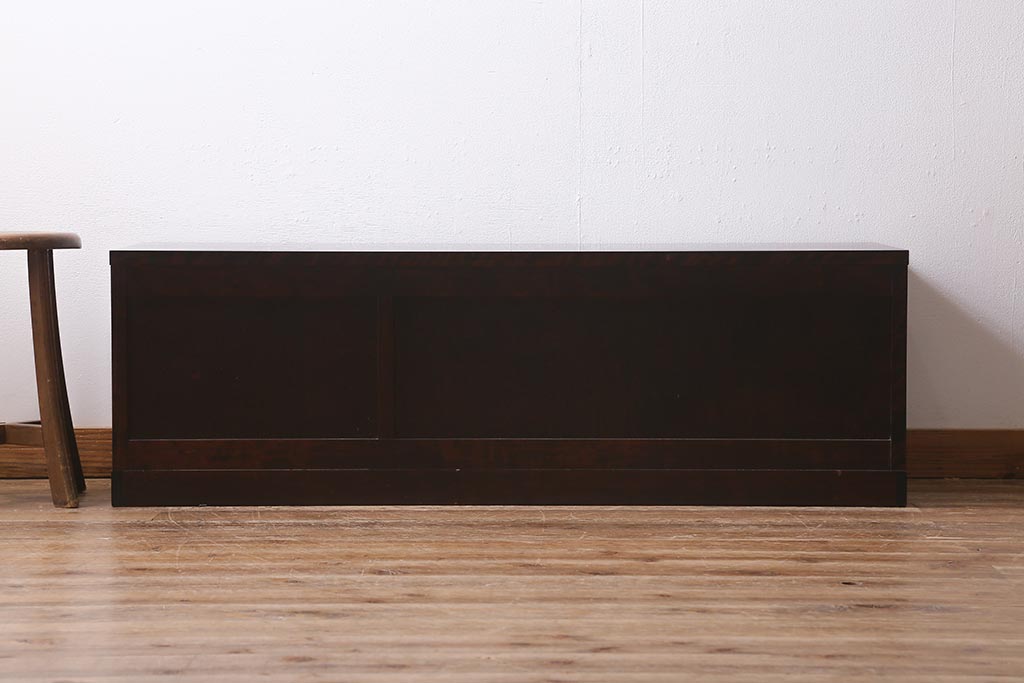 中古　北海道民芸家具　気品漂うベンチチェスト(ローボード、テレビボード、テレビ台、ローチェスト)(定価18万円)(R-039663)