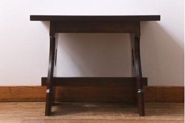 ビンテージ家具　松本民芸家具　和モダンスタイルにぴったりな12型茶卓2(サイドテーブル)(R-039672)