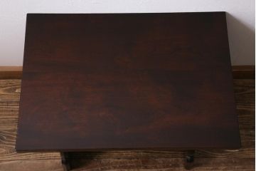 ビンテージ家具　松本民芸家具　和モダンスタイルにぴったりな12型茶卓2(サイドテーブル)(R-039672)