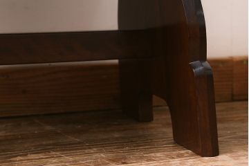 ビンテージ家具　松本民芸家具　和モダンスタイルにぴったりな12型茶卓2(サイドテーブル)(R-039672)