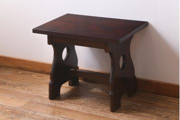 ビンテージ家具　松本民芸家具　和モダンスタイルにぴったりな12型茶卓2(サイドテーブル)(R-039672)