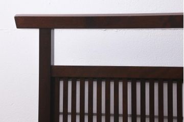 ビンテージ家具　松本民芸家具　上品な和の空間を演出する裏障子付き衝立(つい立て、パーテーション)(R-039674)