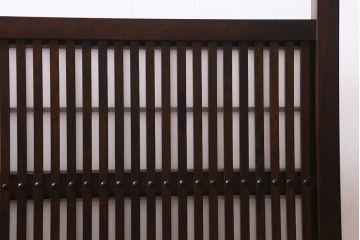 ビンテージ家具　松本民芸家具　上品な和の空間を演出する裏障子付き衝立(つい立て、パーテーション)(R-039674)