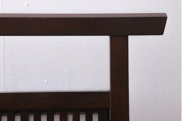 ビンテージ家具　松本民芸家具　上品な和の空間を演出する裏障子付き衝立(つい立て、パーテーション)(R-039675)