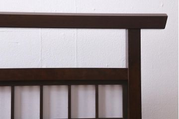 ビンテージ家具　松本民芸家具　上品な和の空間を演出する裏障子付き衝立(つい立て、パーテーション)(R-039675)