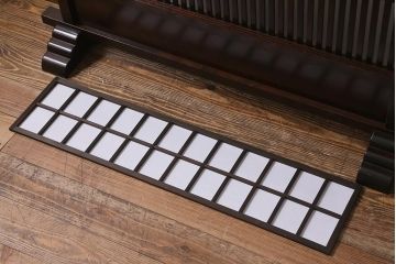 ビンテージ家具　松本民芸家具　上品な和の空間を演出する裏障子付き衝立(つい立て、パーテーション)(R-039675)