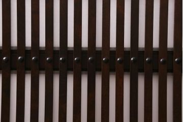 ビンテージ家具　松本民芸家具　上品な和の空間を演出する裏障子付き衝立(つい立て、パーテーション)(R-039676)