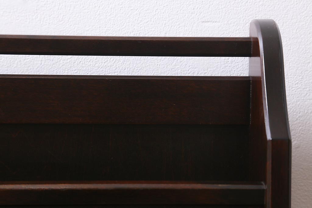 中古　北海道民芸家具　HM815　和洋どちらにも馴染むシックで上品なスリッパ立て(スリッパラック)(R-039677)