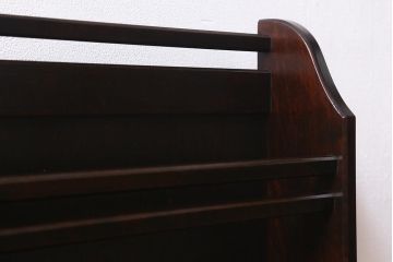 中古　北海道民芸家具　HM815　和洋どちらにも馴染むシックで上品なスリッパ立て(スリッパラック)(R-039677)