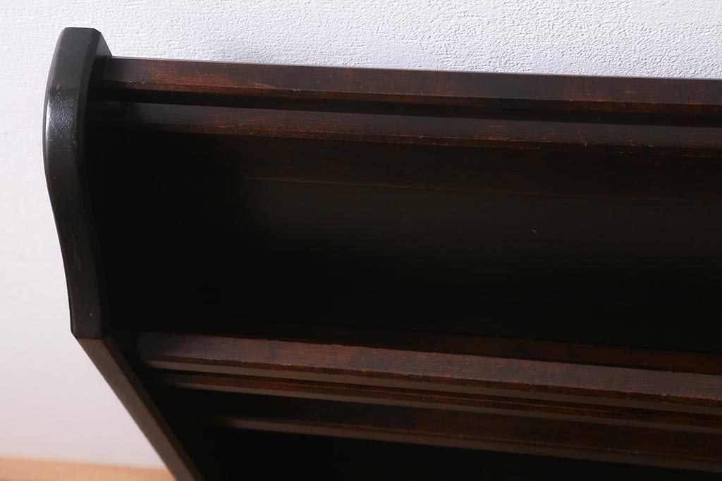 中古　北海道民芸家具　HM815　和洋どちらにも馴染むシックで上品なスリッパ立て(スリッパラック)(R-039677)