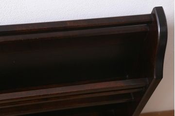 中古　北海道民芸家具　HM815　和洋どちらにも馴染むシックで上品なスリッパ立て(スリッパラック)(R-039677)