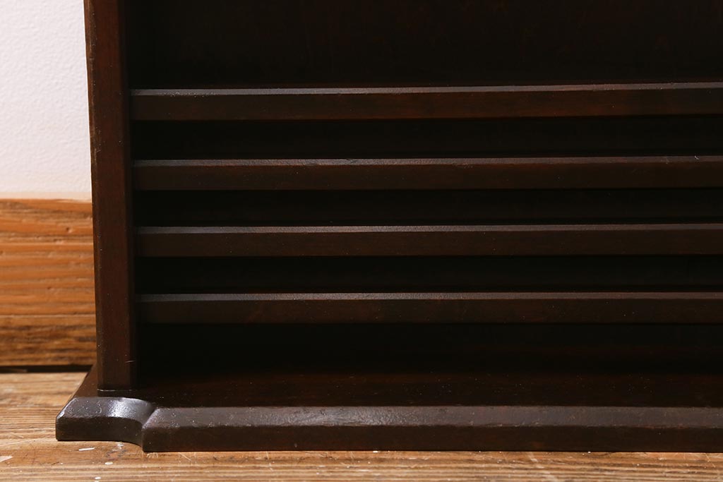 中古　北海道民芸家具　HM815　和洋どちらにも馴染むシックで上品なスリッパ立て(スリッパラック)(R-039677)