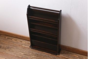 中古　北海道民芸家具　HM815　和洋どちらにも馴染むシックで上品なスリッパ立て(スリッパラック)(R-039677)