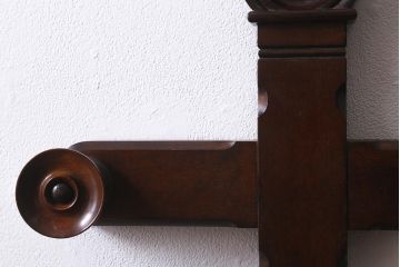 中古　松本民芸家具　B型帽子掛　シックな佇まいが魅力のお洒落な帽子掛け(ウォールフック)(R-039678)