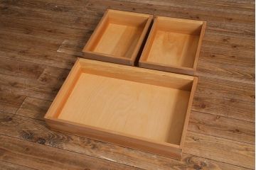 中古　松本民芸家具　見せる収納と隠す収納が一台で可能なF型食器棚(カップボード、飾り棚、収納棚、サイドボード、サイドキャビネット)(定価約100万円)(R-039679)