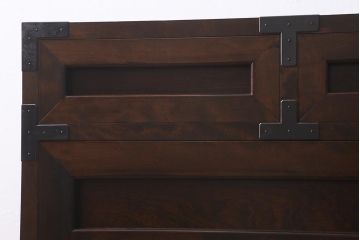 中古　松本民芸家具　和モダンな507型金具付タンス(チェスト、引き出し)(定価約41万9千円)(R-039681)