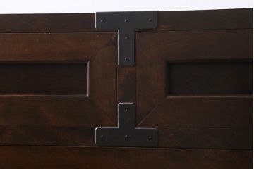 中古　松本民芸家具　和モダンな507型金具付タンス(チェスト、引き出し)(定価約41万9千円)(R-039681)